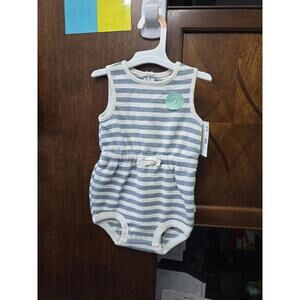 12m brand new little planet bicarters, romper item 792